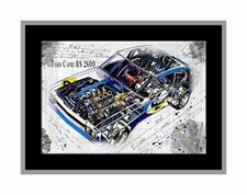 Line Tech Drawing Ford Capri