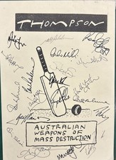 Signed X20 Australia Ashes