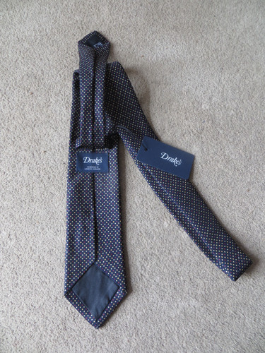 Drake 100 blue tie - 100%,
