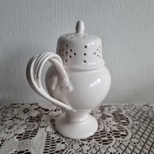 Antique Leeds Creamware Sugar Shaker with handle