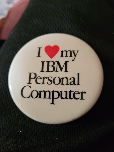 Love ibm computer pin - love,