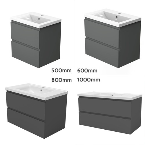 500 600 800 1000mm - wall, hung