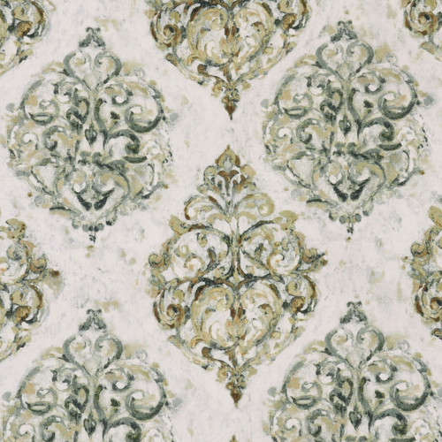 Honour damask velvet - velvet, green