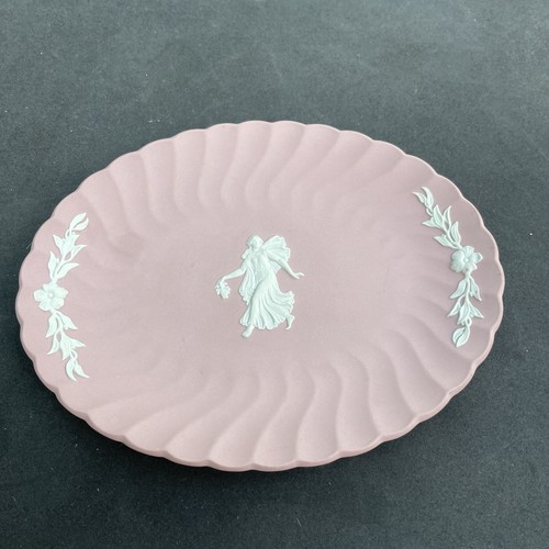 Wedgwood pink jasper plate - wedgwood,