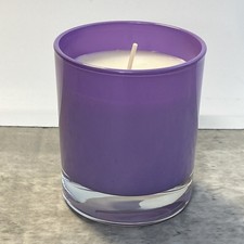 Portmeirion Candle Purple Glass Sweet Pea 190g 9cm Tall