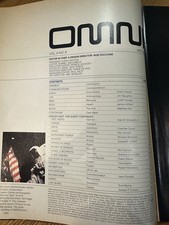 Omni Magazine May 1986 Manned Spaceflight Anniversary Magazine Vol. 8 No. 8