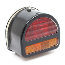 Black Rear 'D' lamp, split