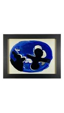 Georges BRAQUE Deux Oiseaux Sur Fond Bleue Mourlot Paris 1955