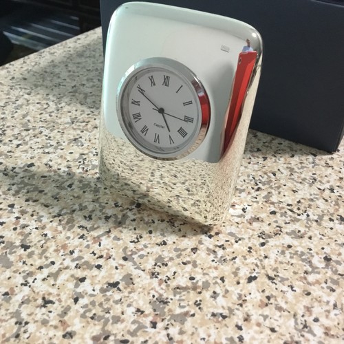 Boxed heavy metal clock - metal,