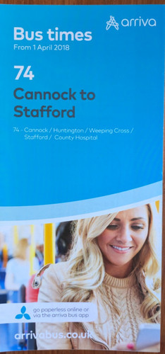 Arriva service timetable - arriva, 74