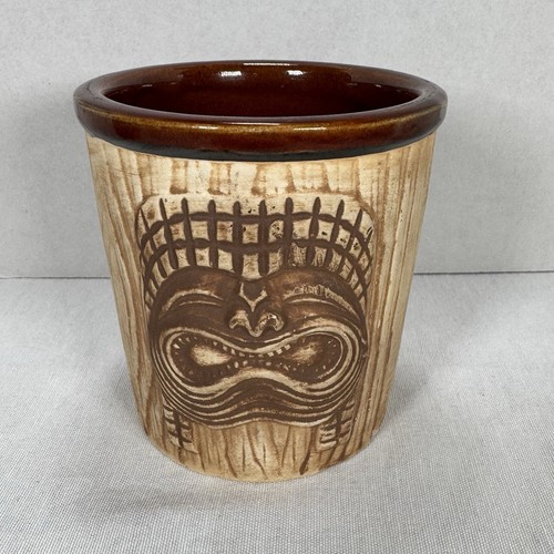 Tiki three faces - tiki, pottery