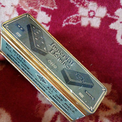 Dominoes set imperial tin - dominoes,