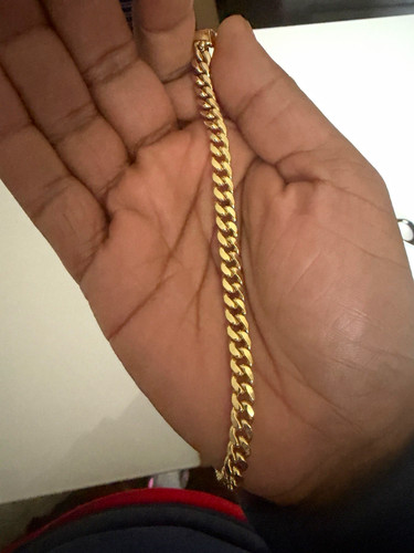 14k yellow gold curb - curb, link