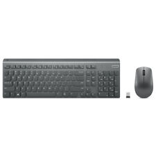 Lenovo Select Modern Wireless Combo Keyboard & Mouse Set Grey - German Layout