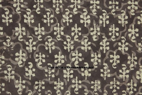 Indian 100 grey dabu cotton - indian, 100%