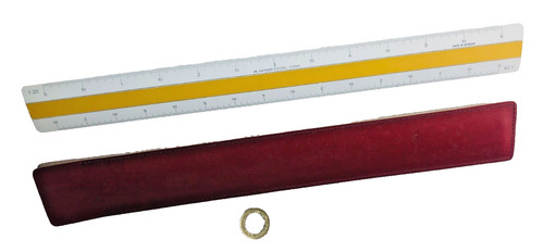 Ruler faber castell white - ruler, a