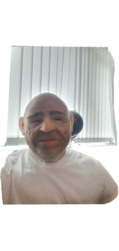 Silicone old man mask - man, male