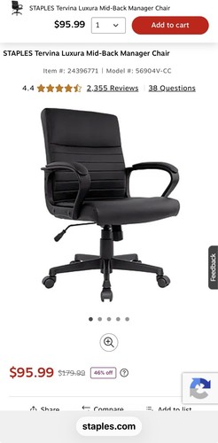 Staples tervina ergonomic - staples,