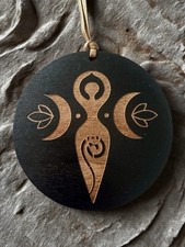 Triple Goddess Moon Wooden