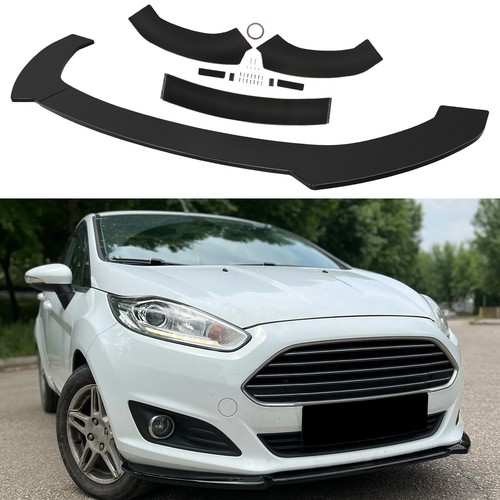Glossy black front bumper - black,