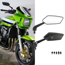 For Kawasaki ZRX1200R 1100 Z1000 Z800 Pair Side Mirrors Rearview Black 10mm 8mm