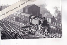 STEWARTS LANE SIDINGS  - LOCO. 41292 WITH PULLMAN  - PHOTO PRINT - #8712