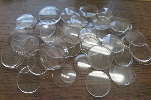 Glass pocket watch crystals - glass,