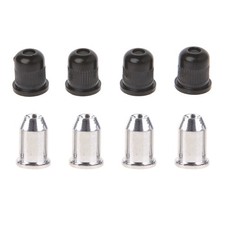 4 Pcs Electric Bass Guitar String Mounting Ferrules Bushing For Thru Body Parts