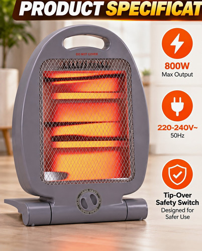 Compact 800w portable quartz - compact,