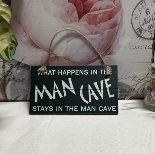 Wooden man cave sign - wooden,
