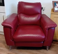 Red Real Leather Electric