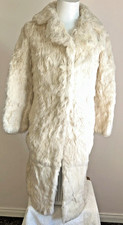 Real Coney Fur Coat Size 10