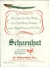 1953 PAPER AD Schoenhut Toy
