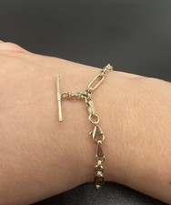 New 9ct Gold Ladies Figaro /