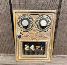Antique Brass Post Office Door
