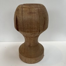 Vintage Milliners Millinery Turned Wood Hat Block Stand