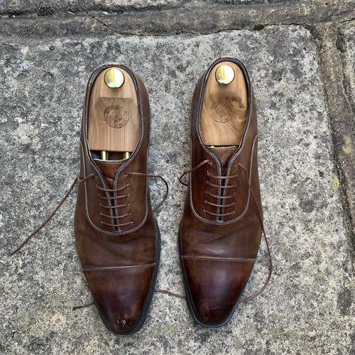 Santoni brown leather - santoni,