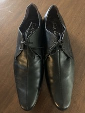 Men’s Frank wright Black Leather Smart  Shoes. Size 11.