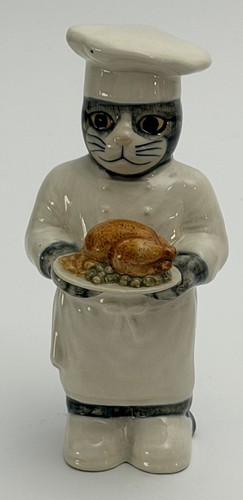 Quail ceramics cat chef - quail,