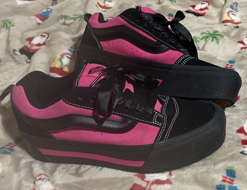 Vans knu skool platform pink - skool,