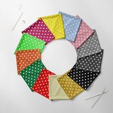 100% Cotton Polka Dot Shabby Chic Print Children Craft Fabric | 140 cm Wide | FQ
