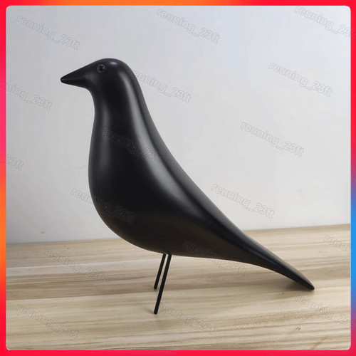 Retro black bird pigeon dove - black,