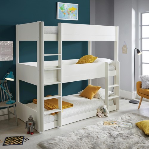Snowdon white triple bunk - white,