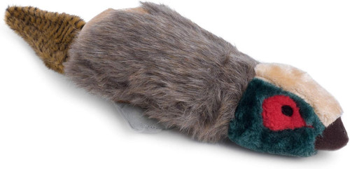 Squeaky pheasant plush dog - pheasant, toy