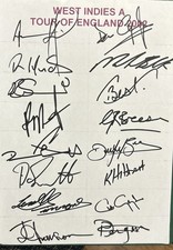 Signed X16 West Indies Cricket