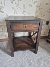 Laura Ashley Balmoral Single Drawer Side Table, Chestnut Finish. VGC. Del Poss.