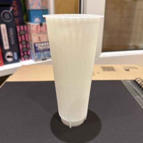 Ribbed vase resin mould - ribbed,