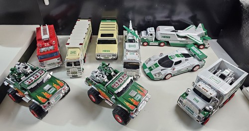 Huge hess trucks lot fire - hess,
