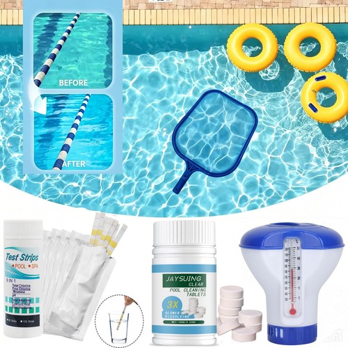Swimming pool cleaning - cleaning, tablets
