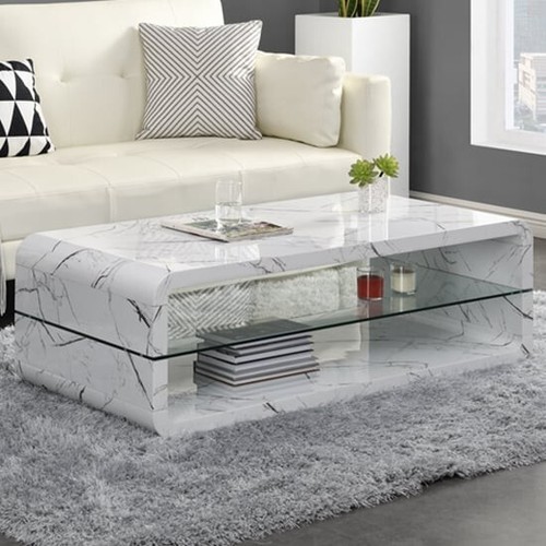 Xono high gloss coffee table - coffee,